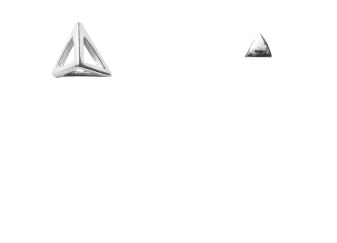 pyramid mini triangle silver